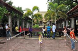 Locals making wishes